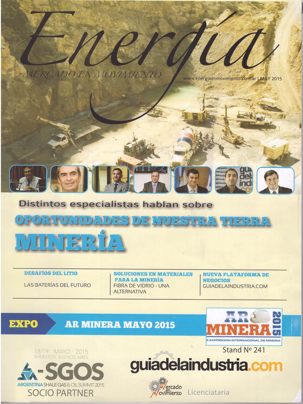 tapa Revista Energia mayo 15